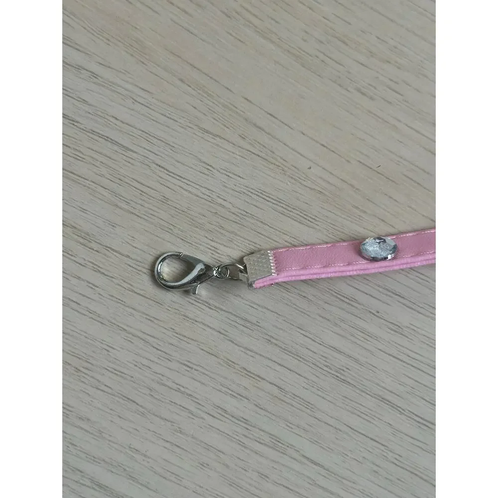 Dolls Kill Pink Rhinestone Choker - New